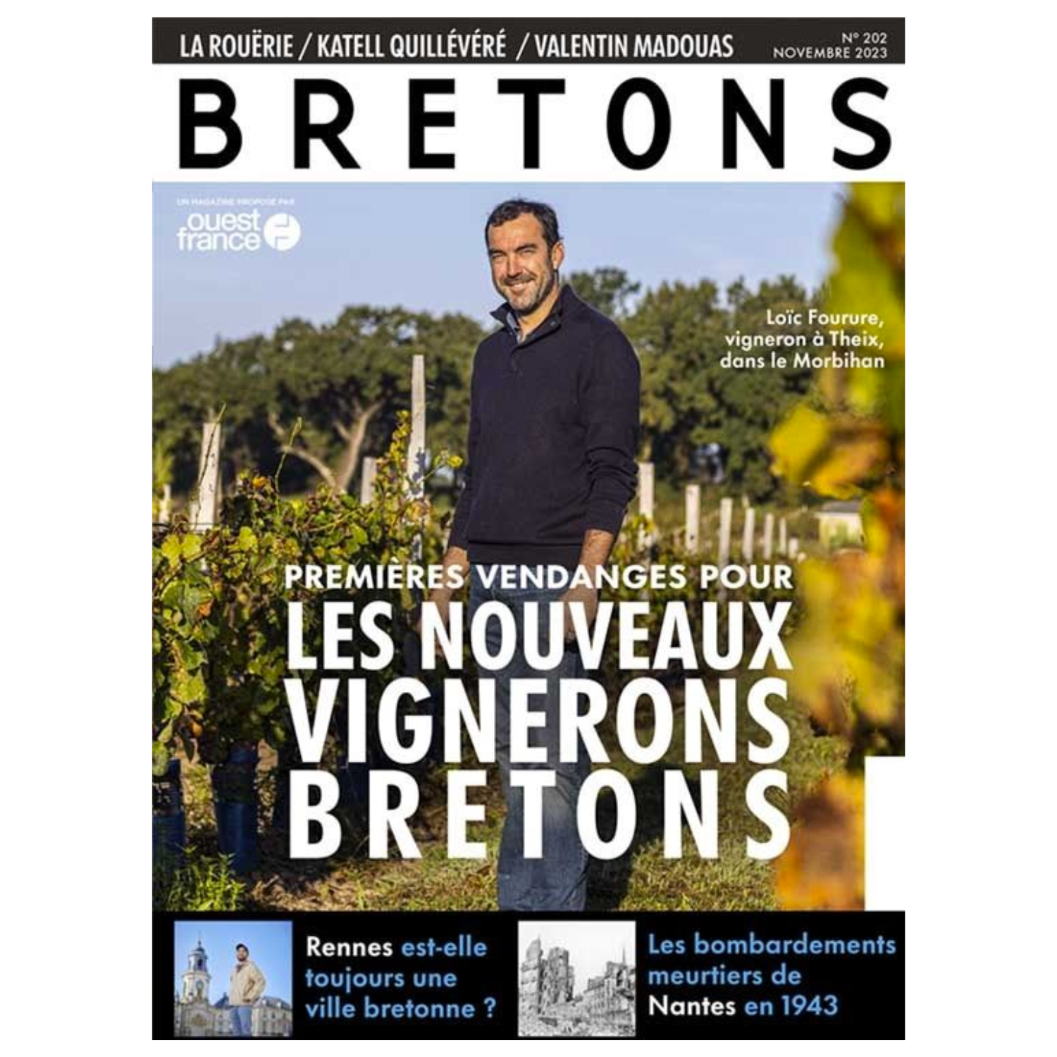 Bretons N°202 - Les nouveaux vignerons bretons - Nov 2023