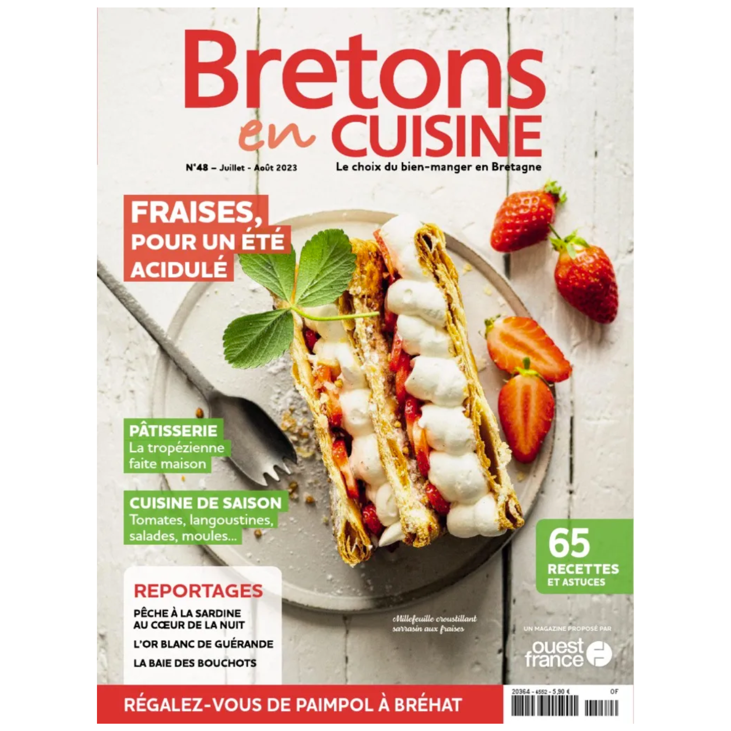 Bretons en Cuisine N°48 - Fraises, pour un été acidulé - Juil/Aout 2023