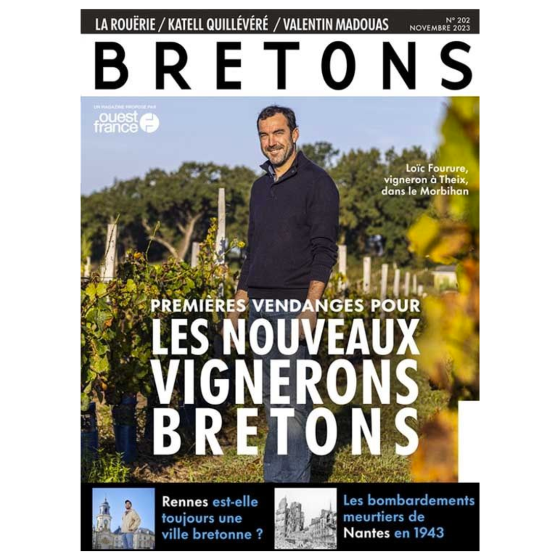 Bretons N°202 - Les nouveaux vignerons bretons - Nov 2023