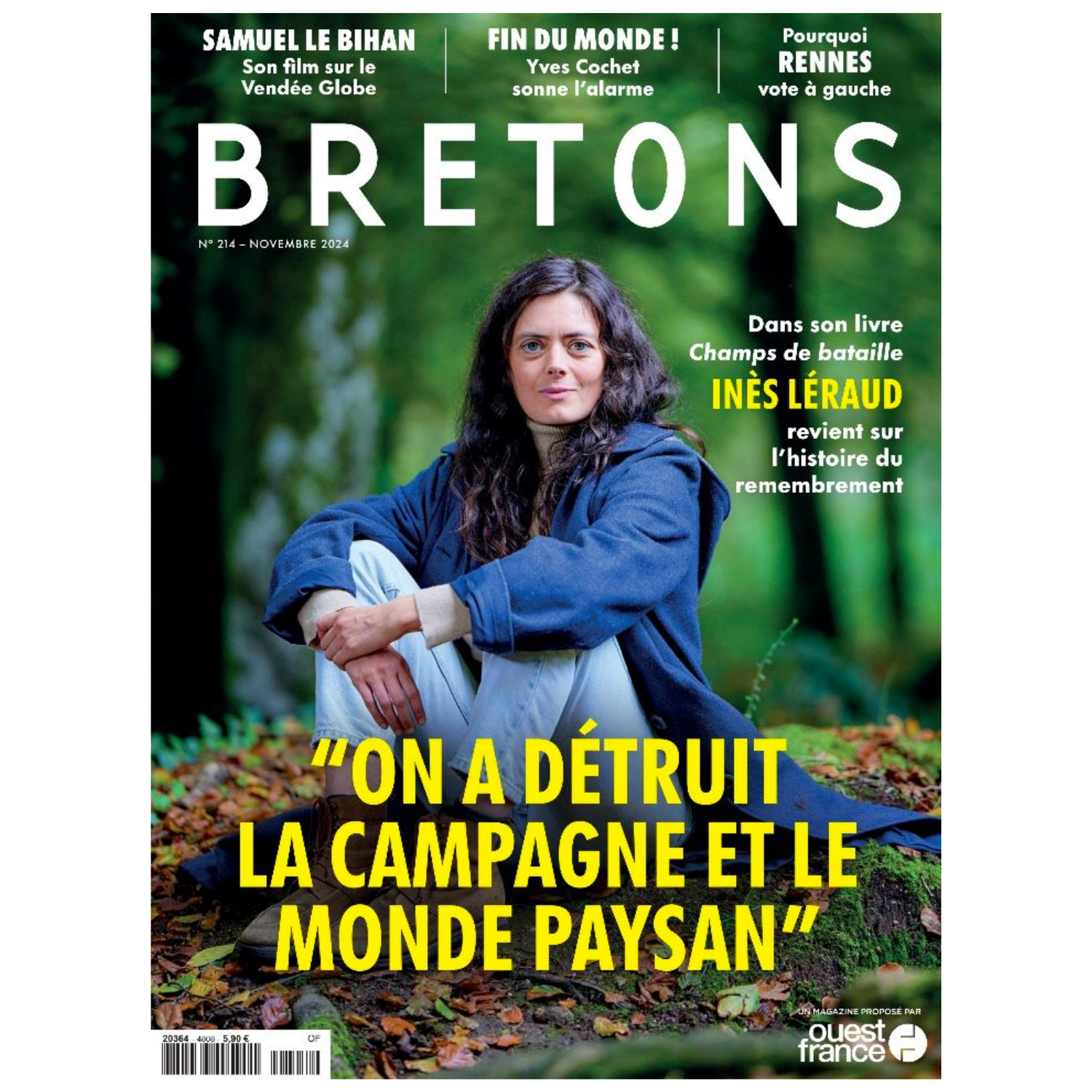 Bretons N°214- Champs de bataille - "On a détruit la campagne et le monde paysan" - Nov 2024