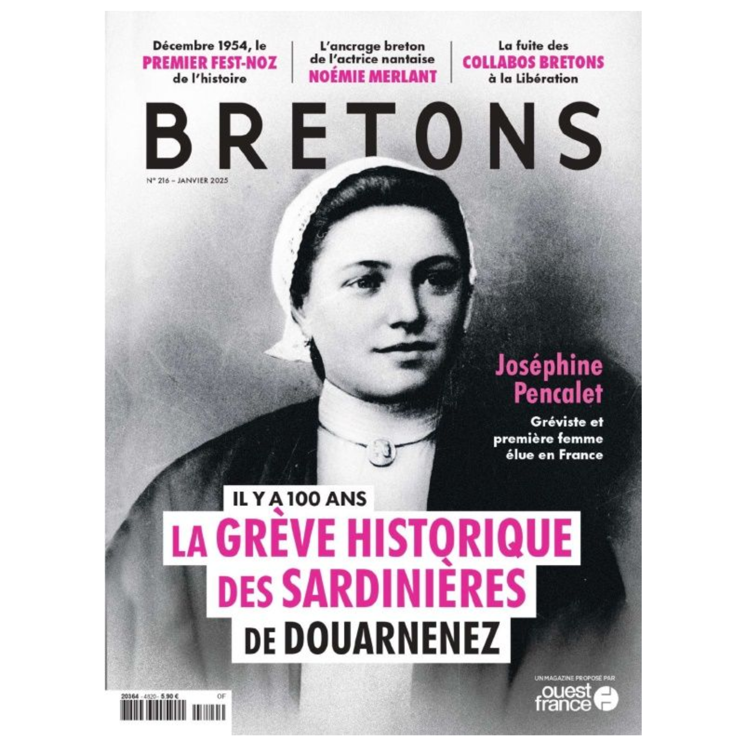 Bretons N°216 - Il y a cent ans, la grève historique des sardinières de Douarnenez - Janvier 2025