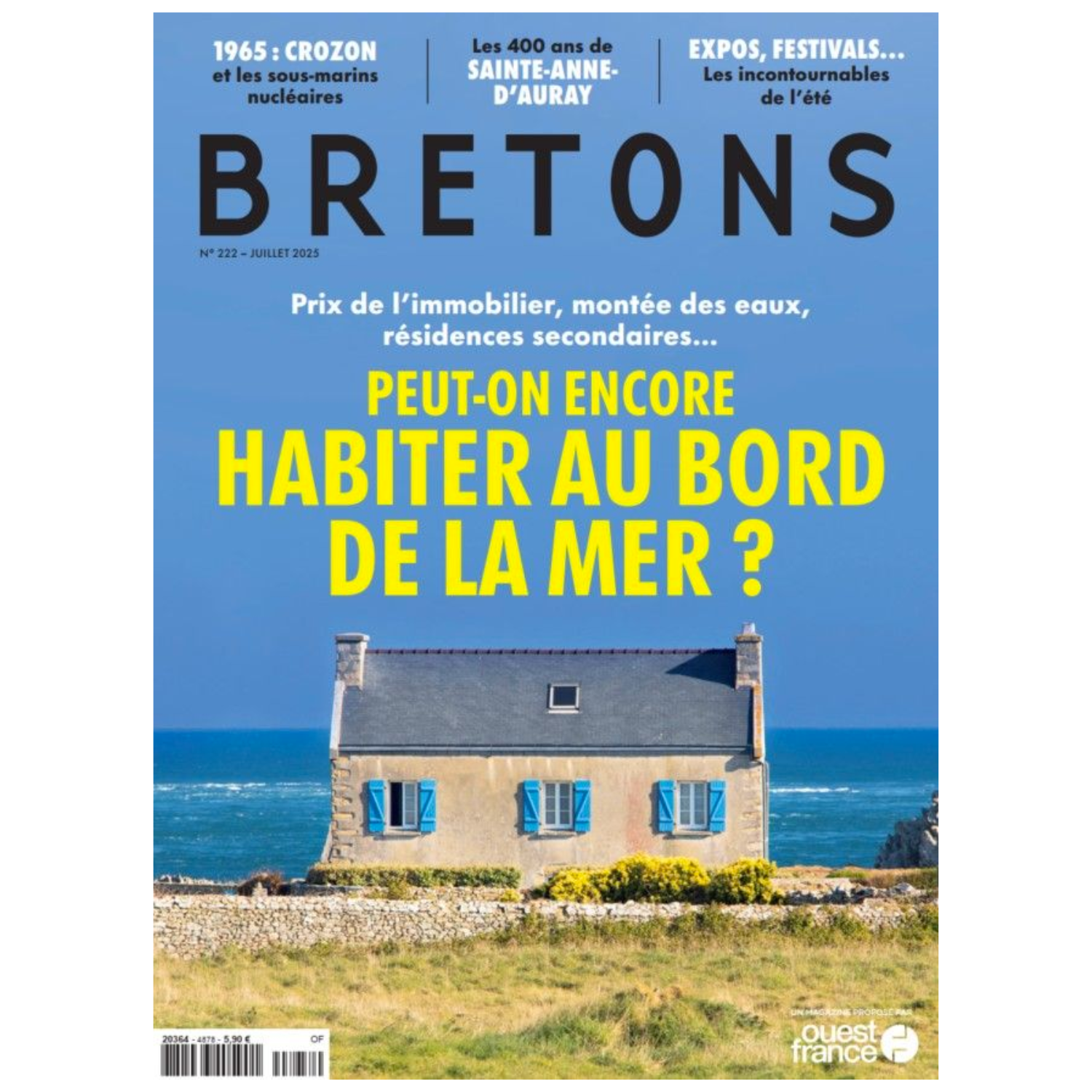 Bretons N°222 - Peut-on encore habiter au bord de la mer ? - Juillet 2025