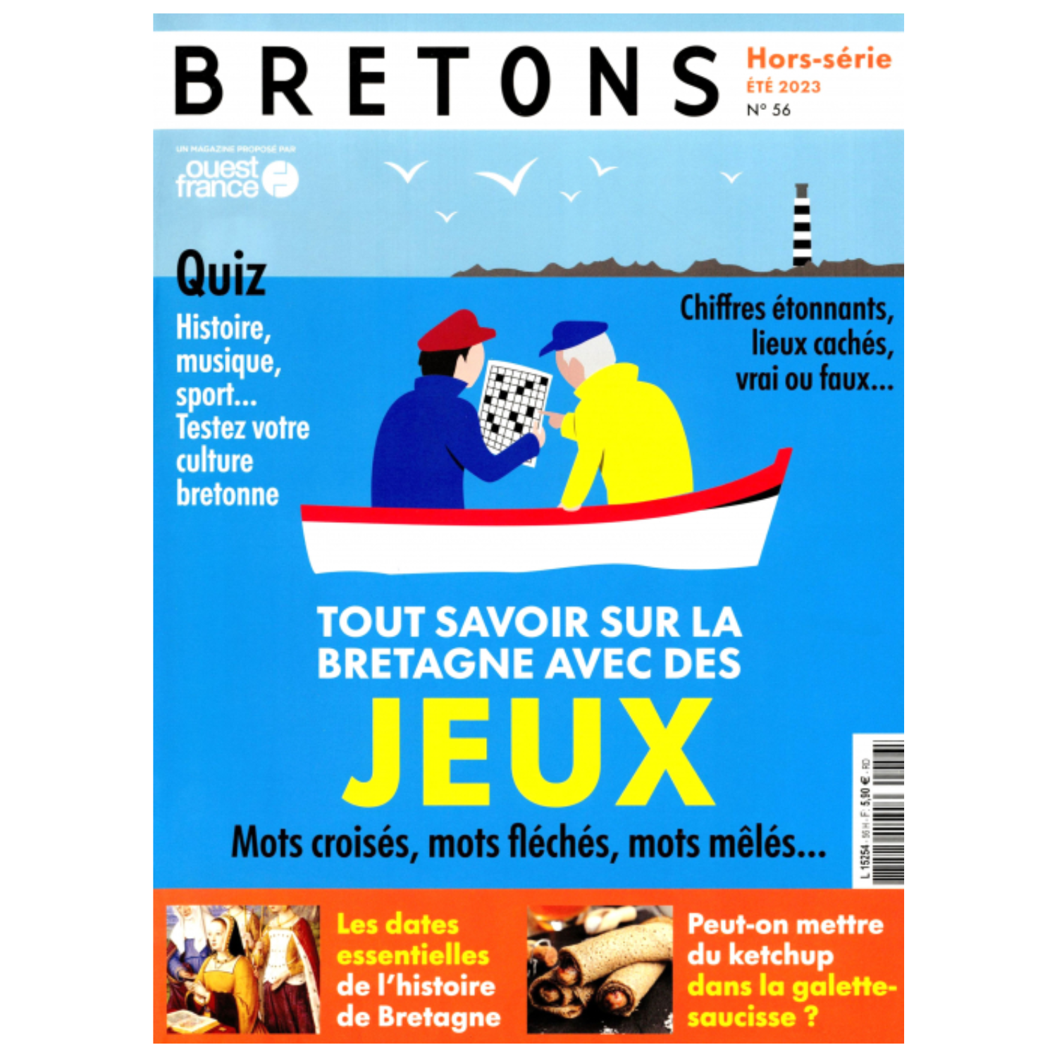 Bretons Hors-série N°56 - Tout savoir sur la Bretagne avec des Jeux - Eté 2023