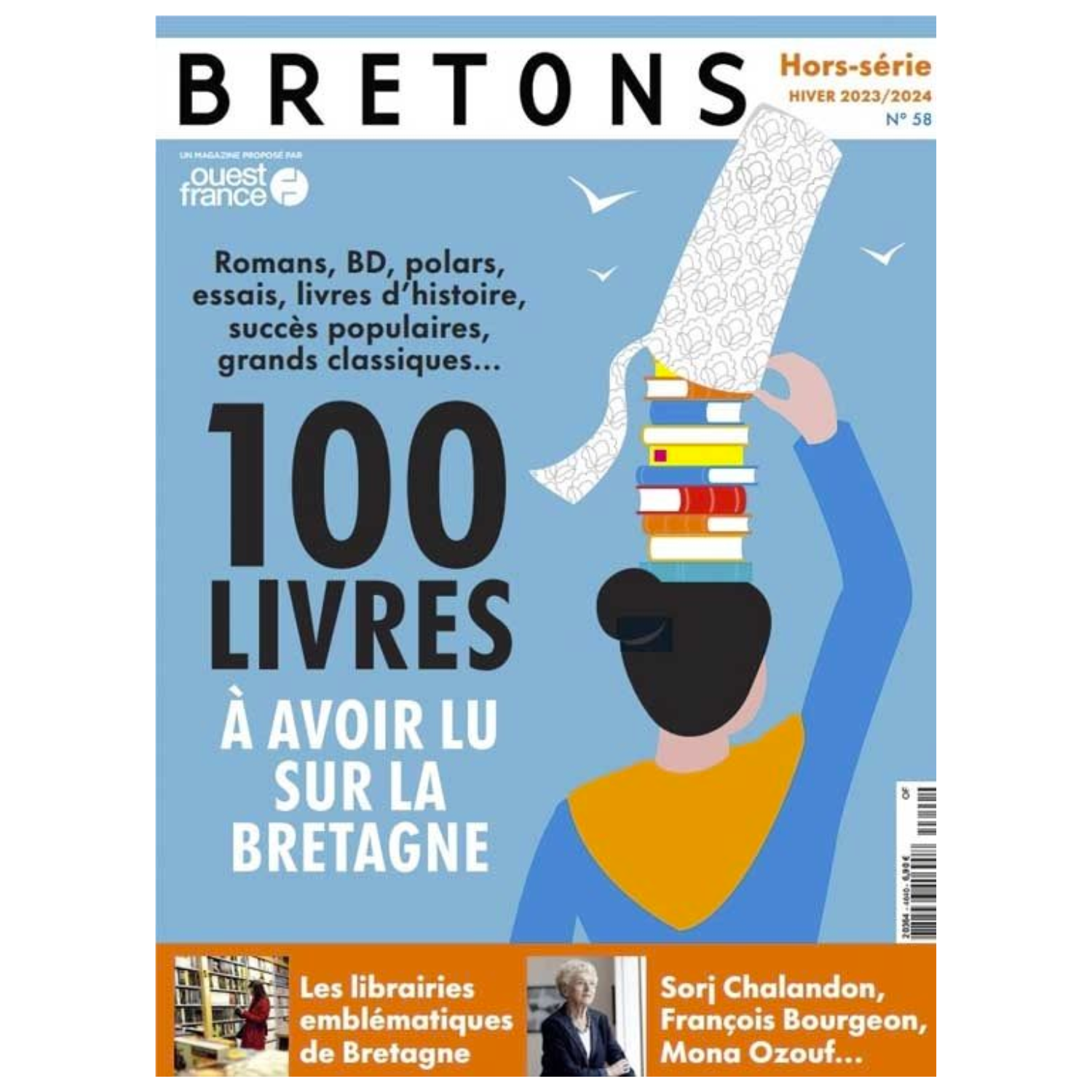 Bretons Hors-série N°58 - 100 livres à avoir lu sur la Bretagne - Hiver 2024