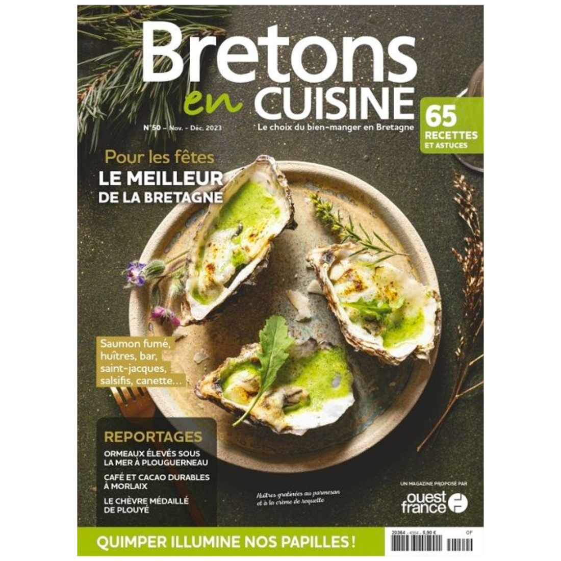 Bretons en Cuisine N°50 - Le meilleur de la Bretagne pour les fêtes - Nov/Déc 2023