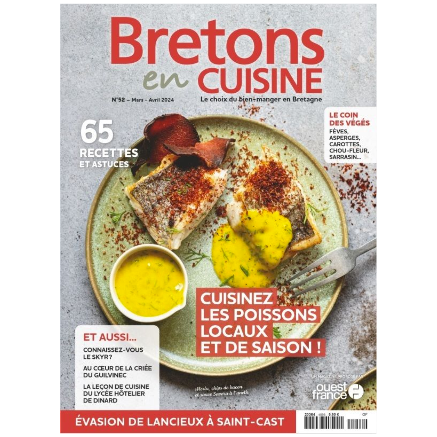 Bretons en Cuisine N°52 - Cuisinez les poissons locaux et de saison - Mars/Avril 2024