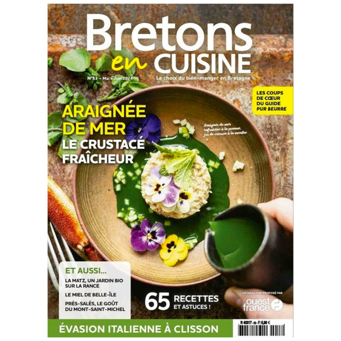 Bretons en Cuisine N°53 - Araignée de mer, le crustacé fraîcheur - Mai/Juin 2024
