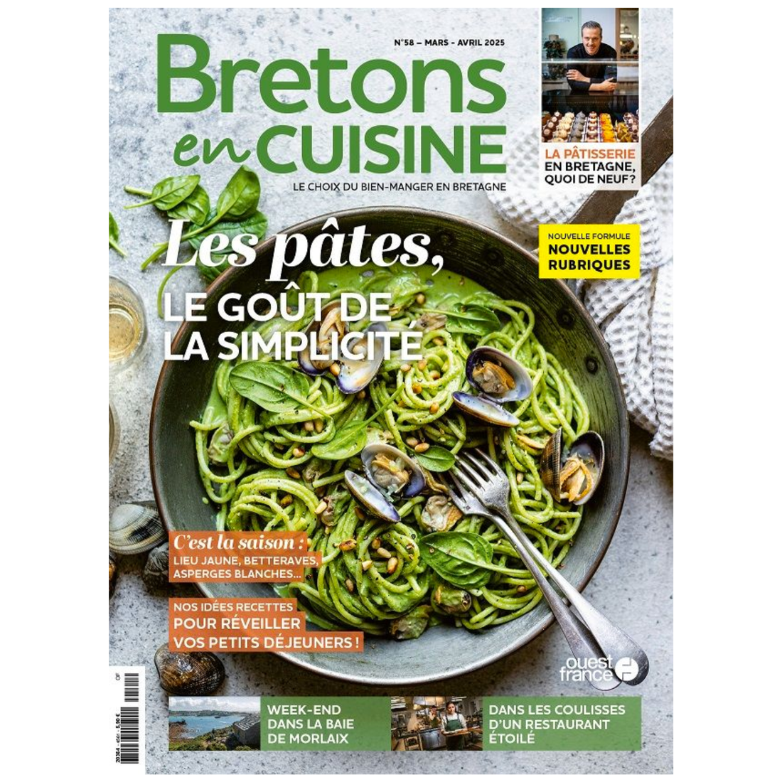 Bretons en Cuisine N°58 - Les pâtes, le goût de la simplicité - Mars/avril 2025