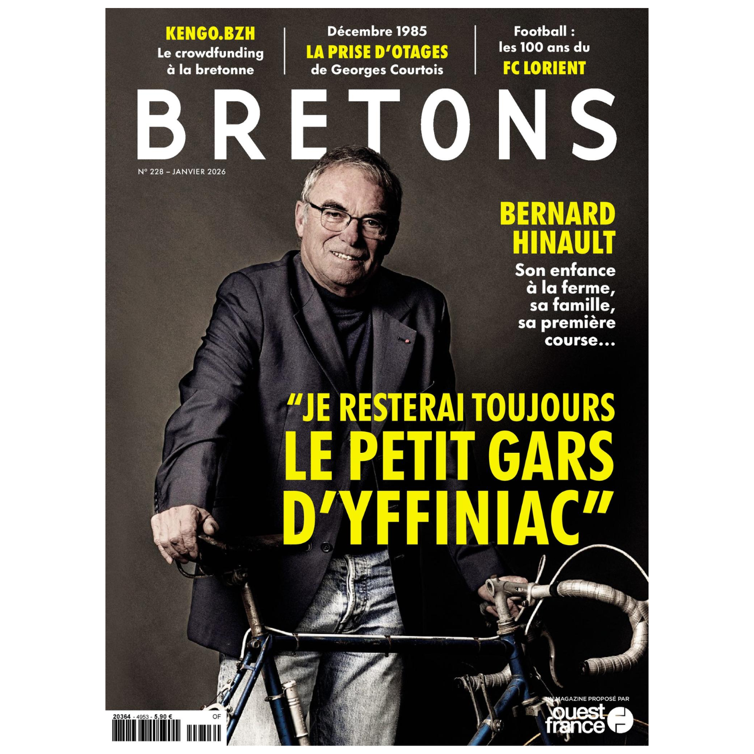 Bretons N°228 - Bernard Hinault, son enfance à la ferme, sa famille, sa première course,... - Janvier 2026